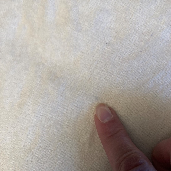 White Quince Mongolian Cashmere Tee Short Sleeve Sweater Small - Picture 4 of 10